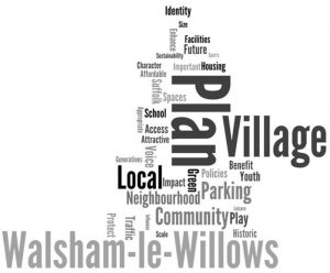 walsham le willows word cloud logo for neighbourhood plan