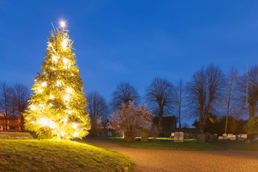 Christmas Tree 2018, Walsham le Willows Churchyard